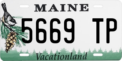ME license plate 5669TP