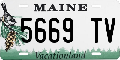 ME license plate 5669TV