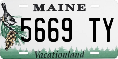 ME license plate 5669TY