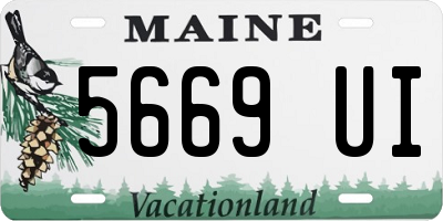 ME license plate 5669UI