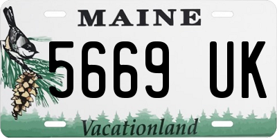 ME license plate 5669UK