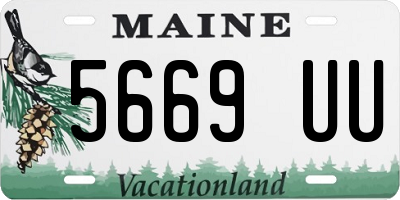 ME license plate 5669UU