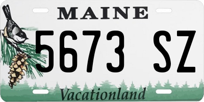 ME license plate 5673SZ