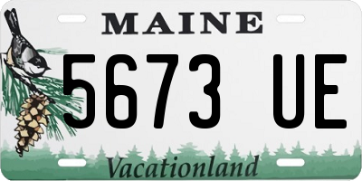 ME license plate 5673UE