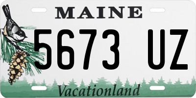 ME license plate 5673UZ