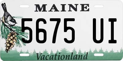 ME license plate 5675UI
