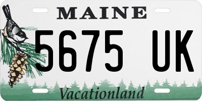 ME license plate 5675UK