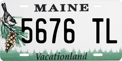 ME license plate 5676TL