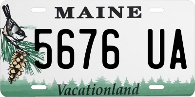 ME license plate 5676UA