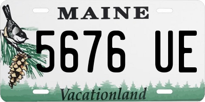 ME license plate 5676UE