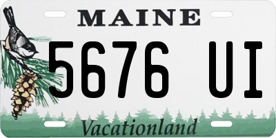 ME license plate 5676UI