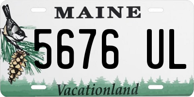 ME license plate 5676UL