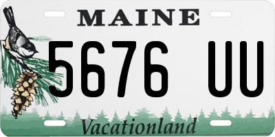 ME license plate 5676UU