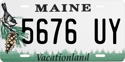 ME license plate 5676UY