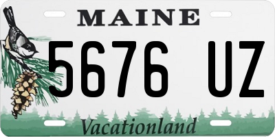 ME license plate 5676UZ