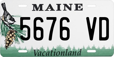 ME license plate 5676VD