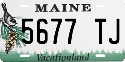 ME license plate 5677TJ