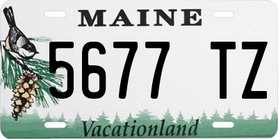 ME license plate 5677TZ