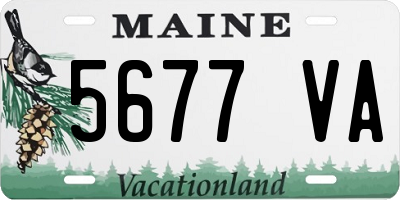 ME license plate 5677VA