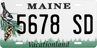 ME license plate 5678SD