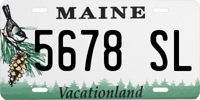 ME license plate 5678SL
