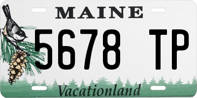ME license plate 5678TP