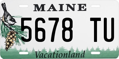 ME license plate 5678TU