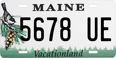 ME license plate 5678UE