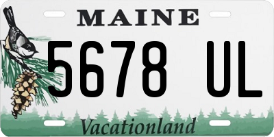 ME license plate 5678UL