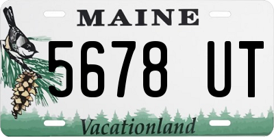 ME license plate 5678UT