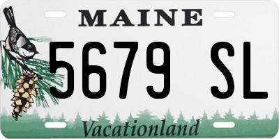 ME license plate 5679SL