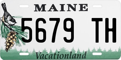 ME license plate 5679TH