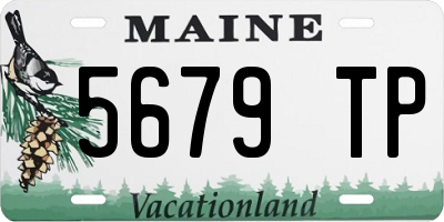 ME license plate 5679TP