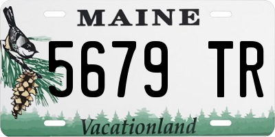 ME license plate 5679TR