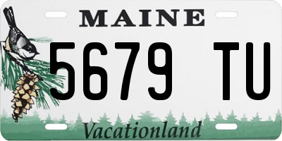 ME license plate 5679TU