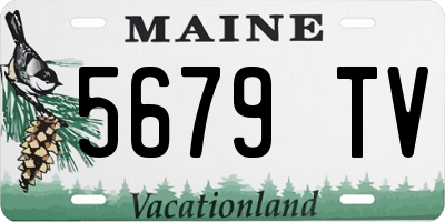 ME license plate 5679TV
