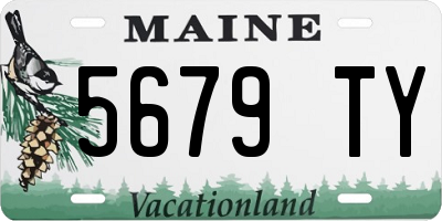 ME license plate 5679TY