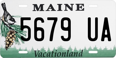 ME license plate 5679UA