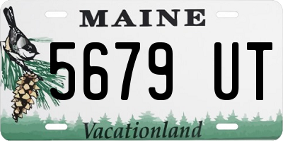 ME license plate 5679UT