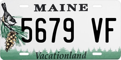 ME license plate 5679VF