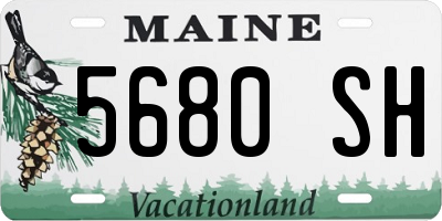 ME license plate 5680SH