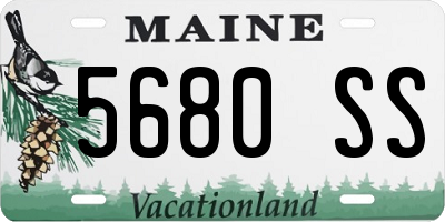 ME license plate 5680SS