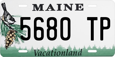ME license plate 5680TP