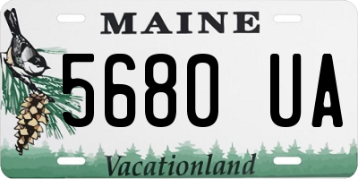 ME license plate 5680UA