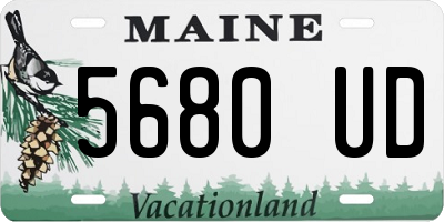 ME license plate 5680UD