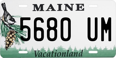 ME license plate 5680UM