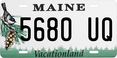 ME license plate 5680UQ