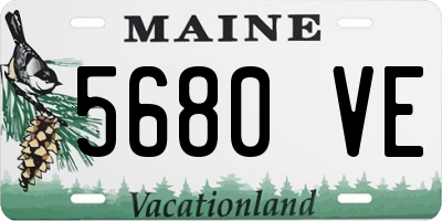 ME license plate 5680VE