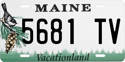 ME license plate 5681TV