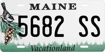 ME license plate 5682SS